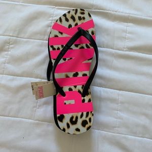 Pink flip flops
